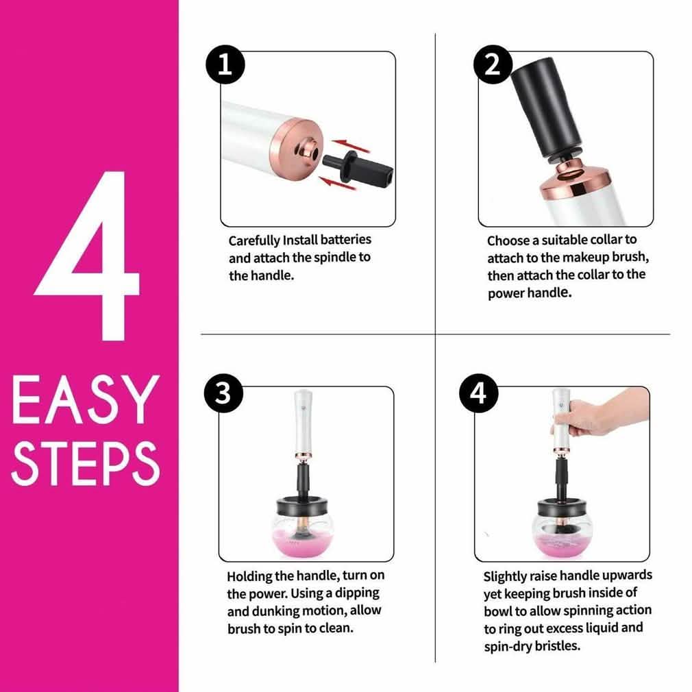 Urban Butterfly Electric Make-Up  Brush Cleaner